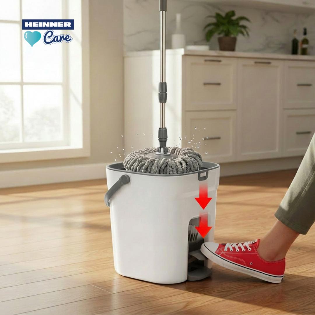 HEINNER SET CURATENIE CU PEDALA WASH&DRY, CLEAN STEP, GRI, HR-NL-P360G - imagine 7