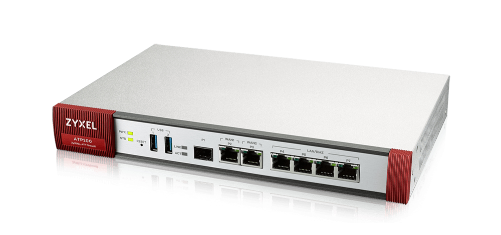 ZyXel ROUTER ATP, wired, port LAN 10/100 x 4, port WAN 10/100 x 1, ATP200-EU0102F