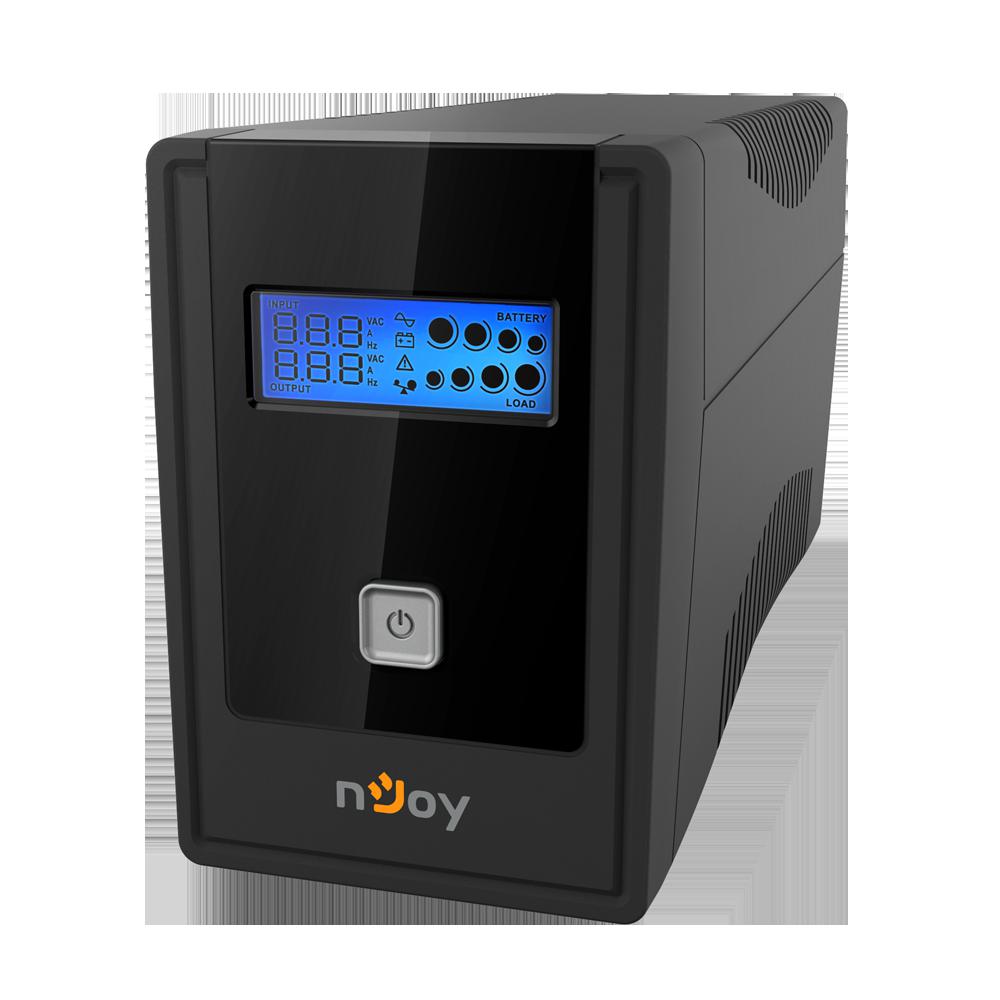NJOY UPS Cadu 650, 650VA/360W, Afisaj LCD cu ecran tactil, 2 x prize Schuko, UPCMTLS665TCAAZ01B