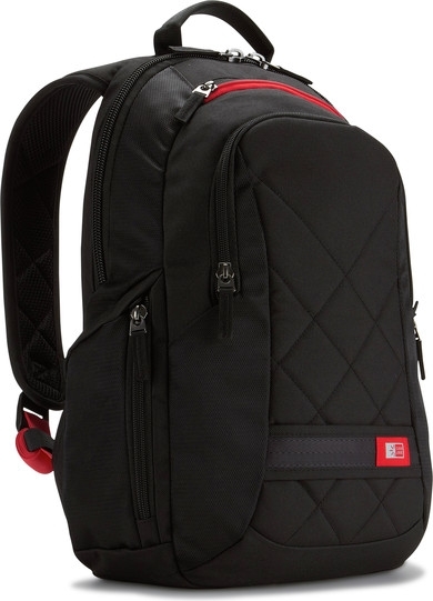 Case Logic RUCSAC, pt. notebook de max. 14.1 inch, 1 compartiment, buzunar frontal x, DLBP-114 BLACK