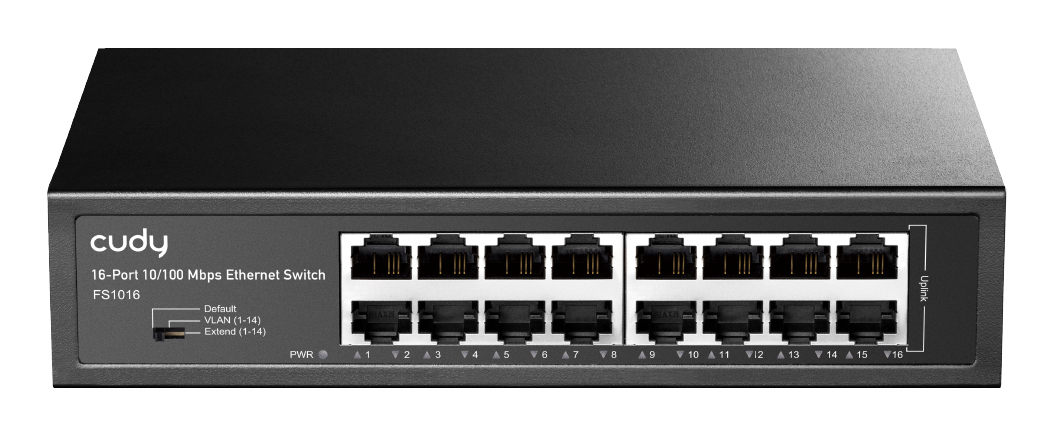Cudy 16-Port 10/100 Mbps Metal Switch, FS1016