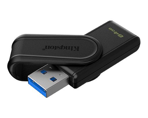 KINGSTON Memorie USB Exodia S 64 GB, USB 3.2, Negru, DTXS/64GB