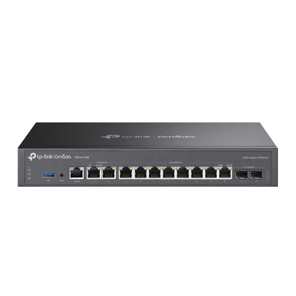 Tp-Link ROUTER VPN Multi-WAN cu porturi 2.5G, 2× Porturi RJ45 WAN/LAN de 2.5G, 8× Porturi, ER7412-M2