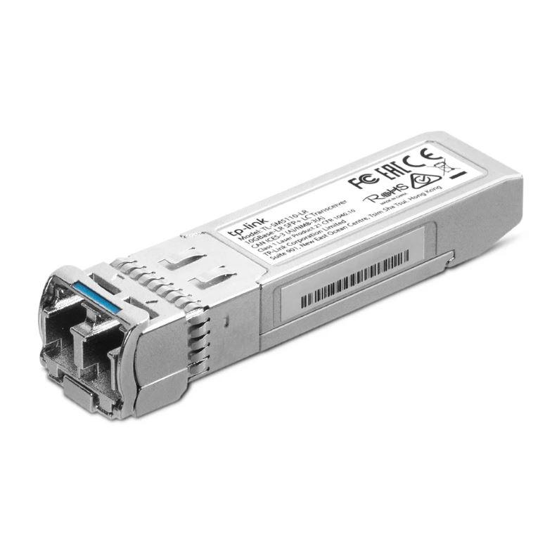 TP-LINK 10Gbase-LR SFP+ LC Transceiver, 1310 nm Single-mode, LC Duplex Connector, TL-SM5110-LR