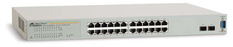 Allied Telesis SWITCH, GS950/24 Web Smart, porturi Gigabit x 24, SFP x 4, managed, AT-GS950/24-50