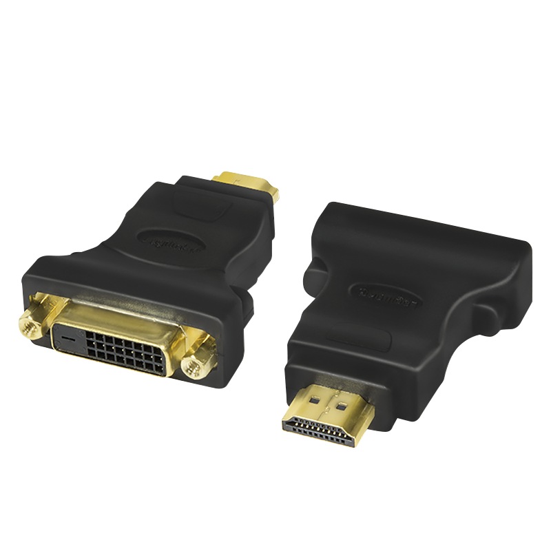 Logilink ADAPTOR video, HDMI (T) la DVI-D DL (M), conectori auriti, rezolutie maxima Full HD, AH0002
