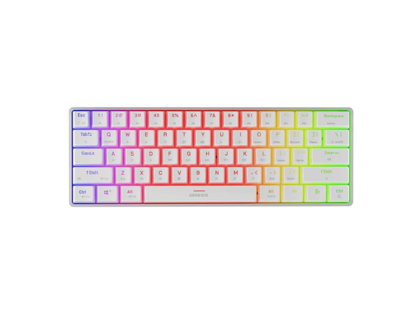 GENESIS Tastatura Mecanica Gaming Thor 660 G2, RGB, Wireless, Alb, NKG-1917
