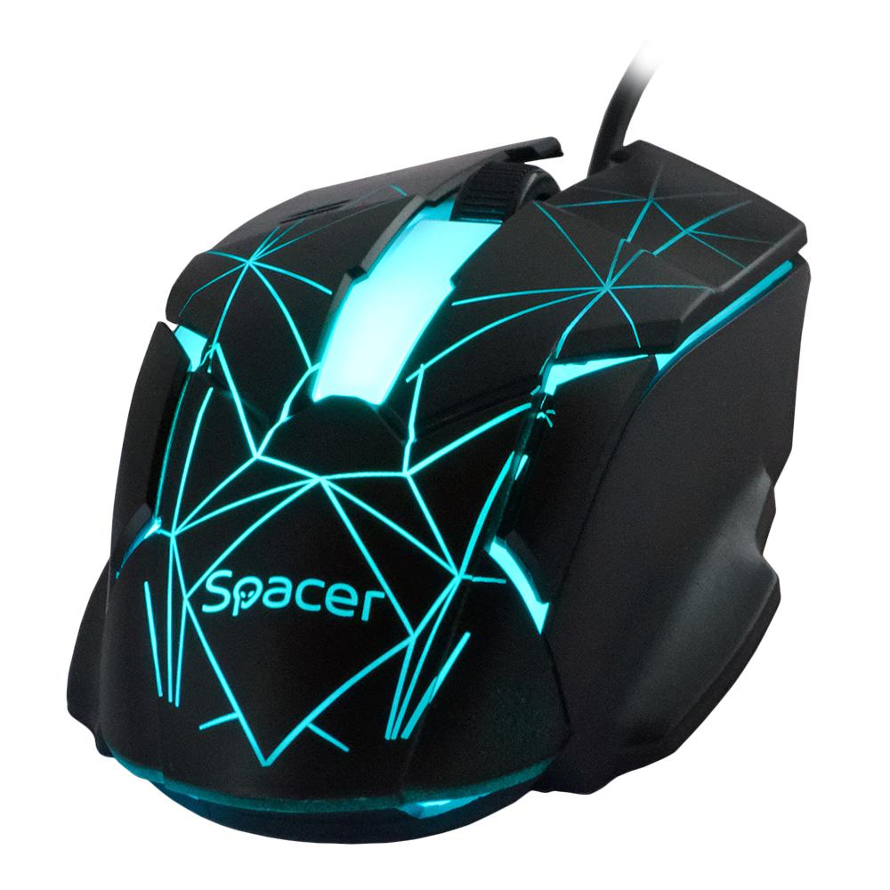 SPACER Kit Wired tastatura si mouse, taste numerice, Negru, SP-GK-01 - imagine 4