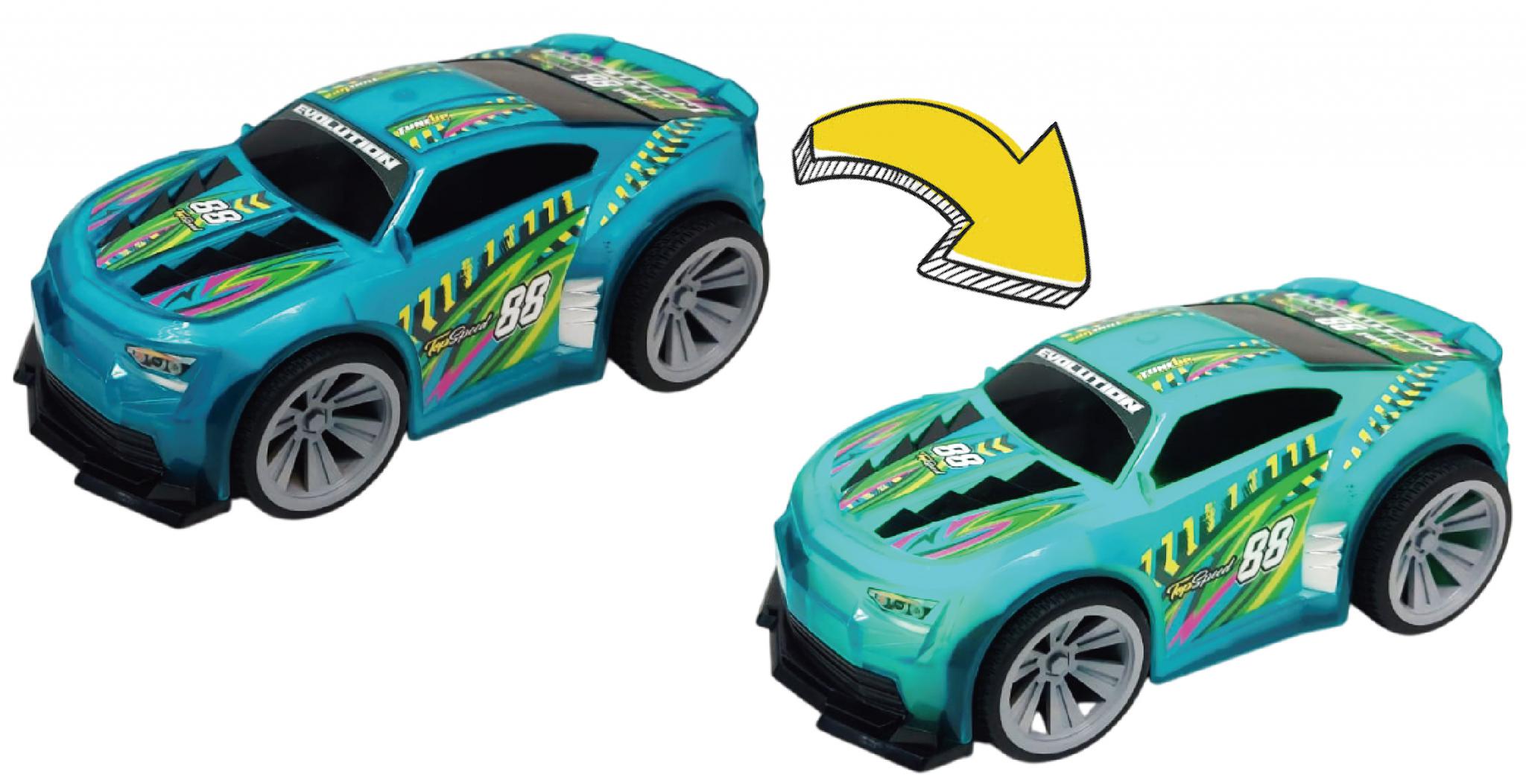 CEVODLE MASINUTA CU LUMINI, SUNETE SI SISTEM PULLBACK RACER, SCARA 1/24,VERDE, CEV24527-3001VER