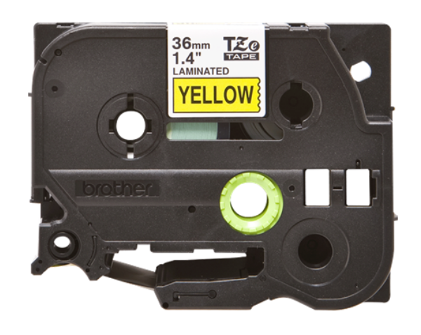 BROTHER Banda laminata Original Black on Yellow pentru, TZE661