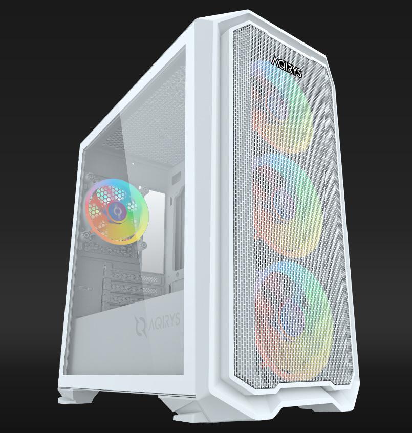 AQIRYS Carcasa Wezen Midi Tower White RGB, AQRYS_WEZENWH