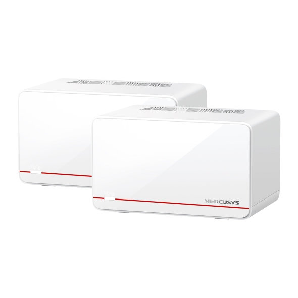Mercusys MESH, Wi-Fi 7 BE6500, 2× 2.5 Gbps Ports WAN/LAN, 1× 1 Gbps WAN/LAN, Halo H37BE(2-pack)