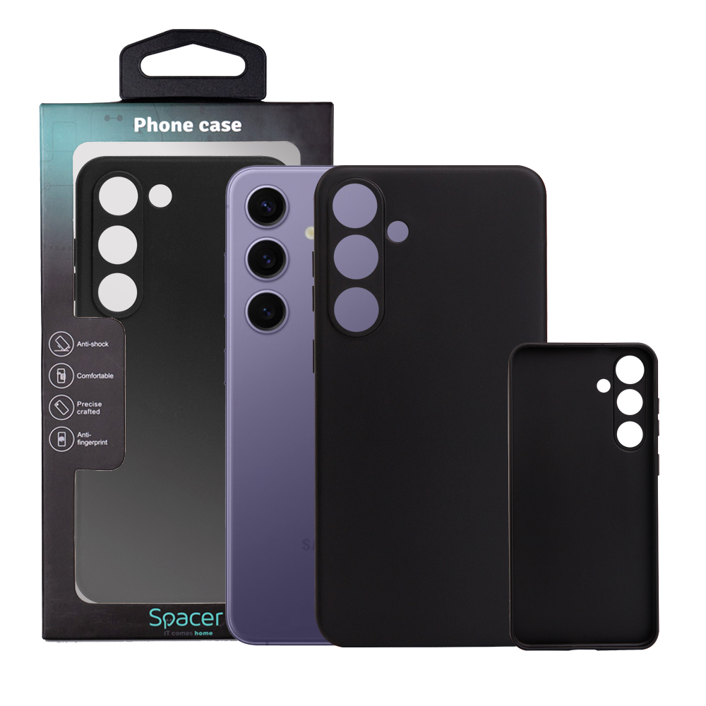 SPACER Husa Samsung Galaxy S24 Plus, negru, grosime 1.5mm, material flexibil, SPPC-SM-GX-S24PL-TPU