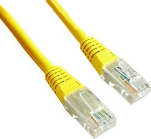 Gembird PATCH CORD UTP Cat5e, cupru-aluminiu, 1 m, galben, AWG26, PP12-1M/Y