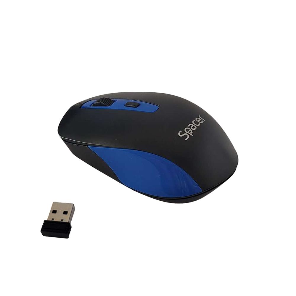 SPACER Mouse Wireless, 1600 dpi, Multicolor, SPMO-WS01-BKBL