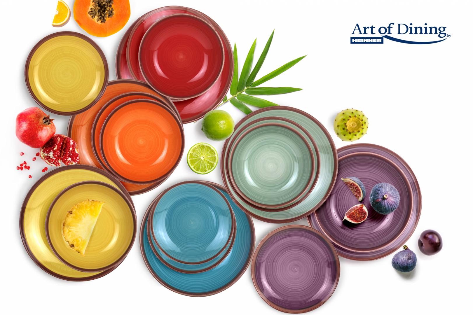 HEINNER SERVICIU MASA CERAMICA 18PCS, AQUARELLE, ART OF DINING BY, HR-WDF-18A