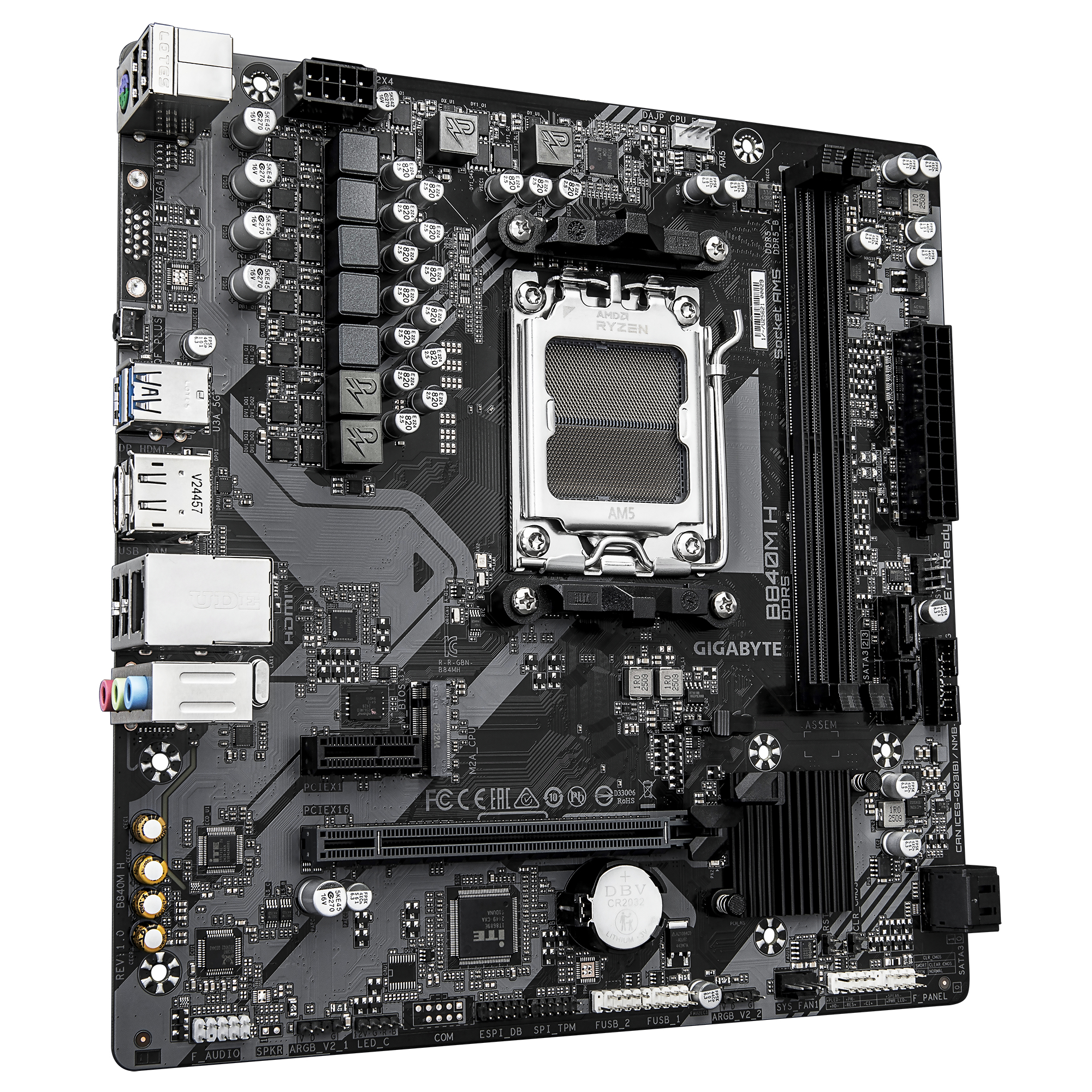 Gigabyte MB AMD B840 SAM5 MATX/, B840M H - imagine 3