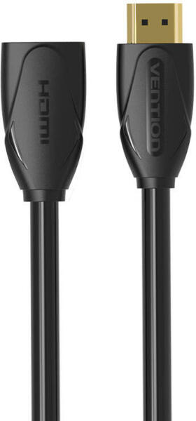 Vention Cablu video prelungitor, HDMI(M) la HDMI(T), 0.5m, rezolutie 4K la 60Hz, negru, VAA-B06-B050