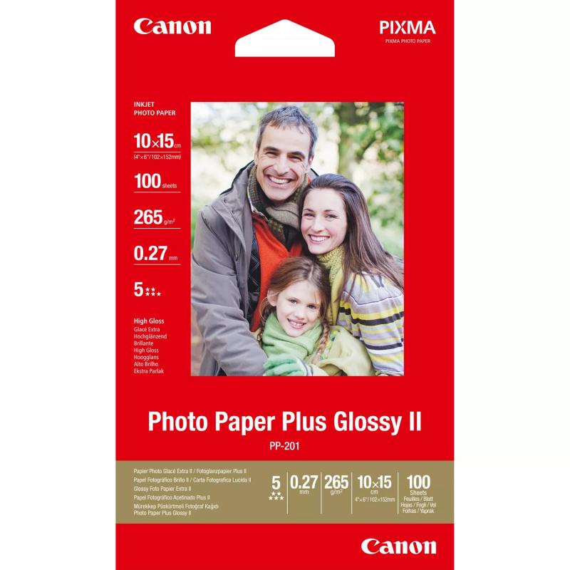 CANON PP-201S 10x15CM GLOSSY PHOTO PAPER, 265gsm, 2311B072AA