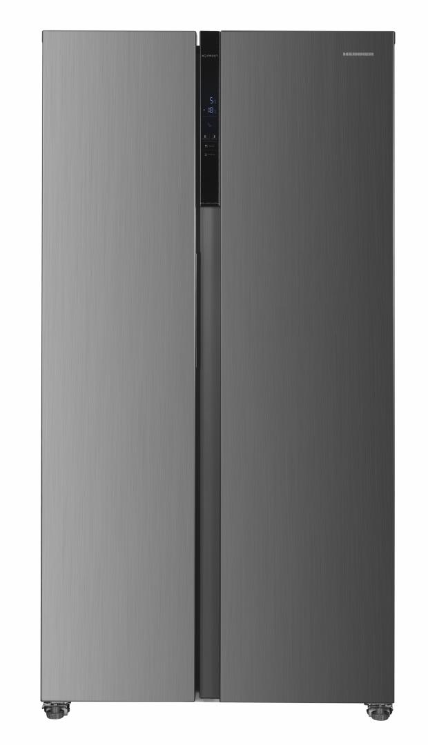 HEINNER Side by Side, No Frost, 442 L, Clasa D, Aspect Inox, HSBS-HM442NFINVXD