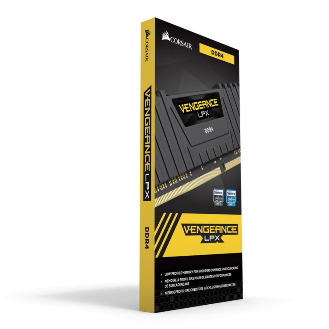 CORSAIR Memorie RAM Vengeance LPX 16GB DDR4 2400MHz CL16, CMK16GX4M1A2400C16 - imagine 2