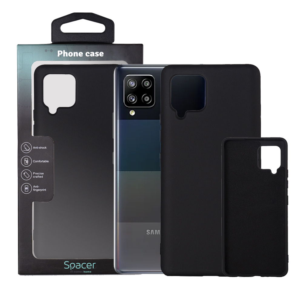 SPACER Husa Samsung Galaxy A42, negru, grosime 2mm, material flexibil silicon +, SPPC-SM-GX-A42-SLK