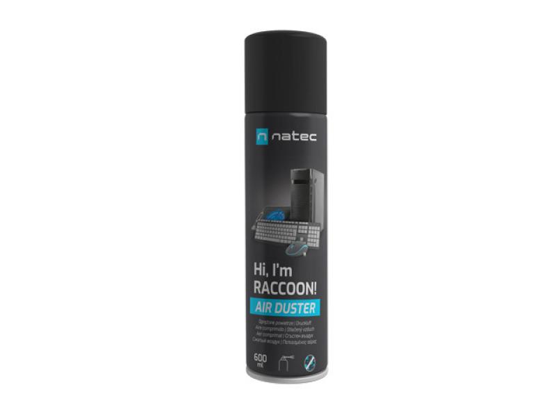 NATEC COMPRESSED AIR DUSTER RACCOON AIR 600 ML, NSC-1763