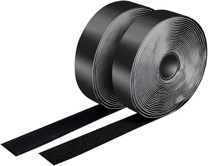 Logilink SET curele autoadezive, tip Velcro, 500 cm x 2.5 cm, negru, KAB0080