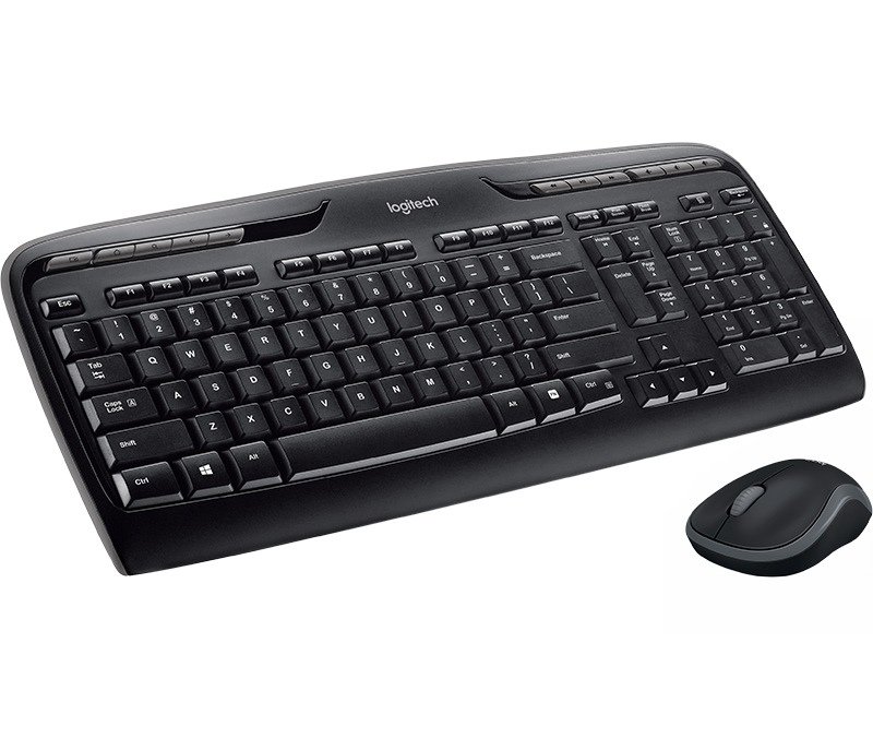 Logitech KIT wireless, tastatura wireless multimedia MK330 + mouse wireless 1000dpi, 3, 920-003999 - imagine 2