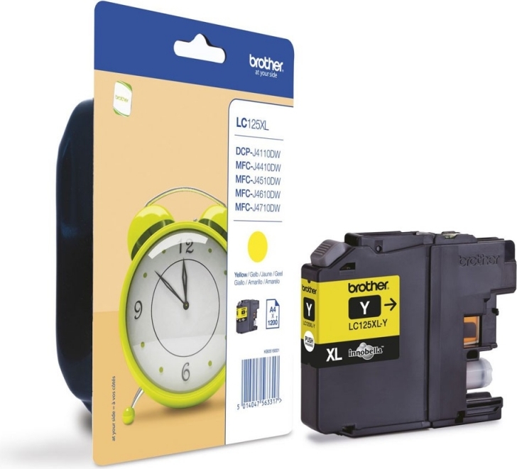 BROTHER Cartus Cerneala Original Yellow pentru, LC125XLY