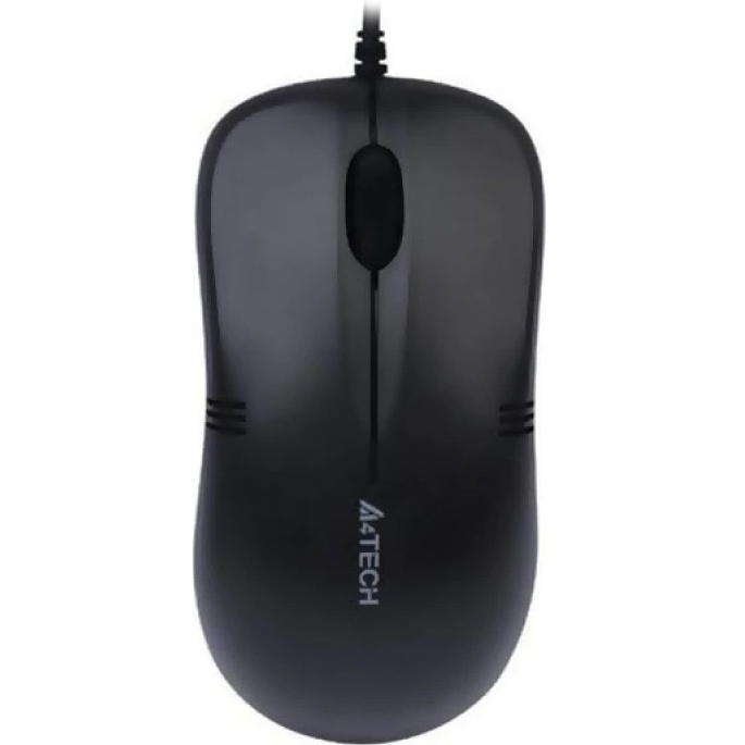 A4Tech MOUSE, PC sau NB, cu fir, USB, optic, 1000 dpi, butoane/scroll 3/1, negru, OP-560NU-1
