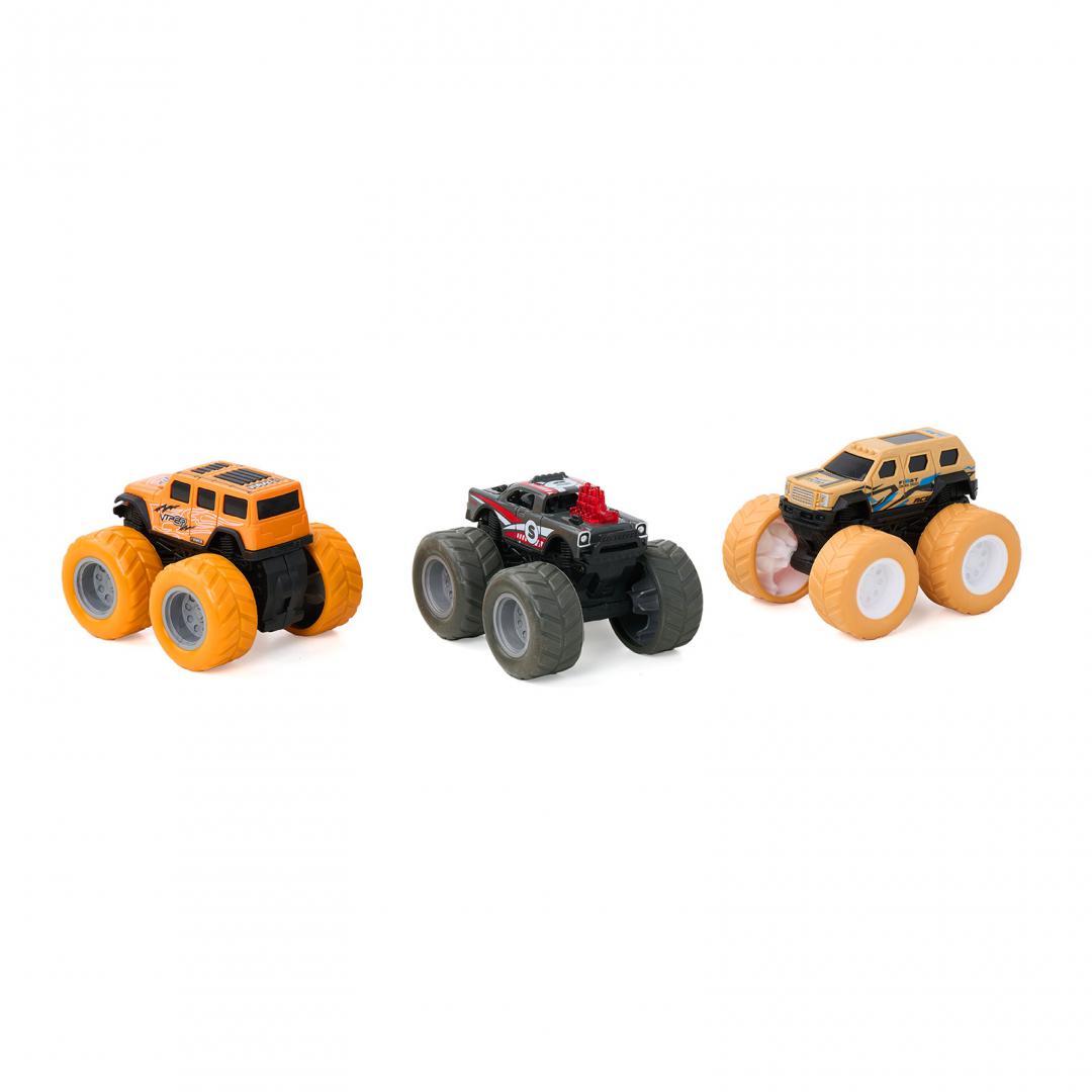 MomKi SET 3 MASINI OFF-ROAD-360 DE GRADE, MOMKI1199-11C - imagine 2