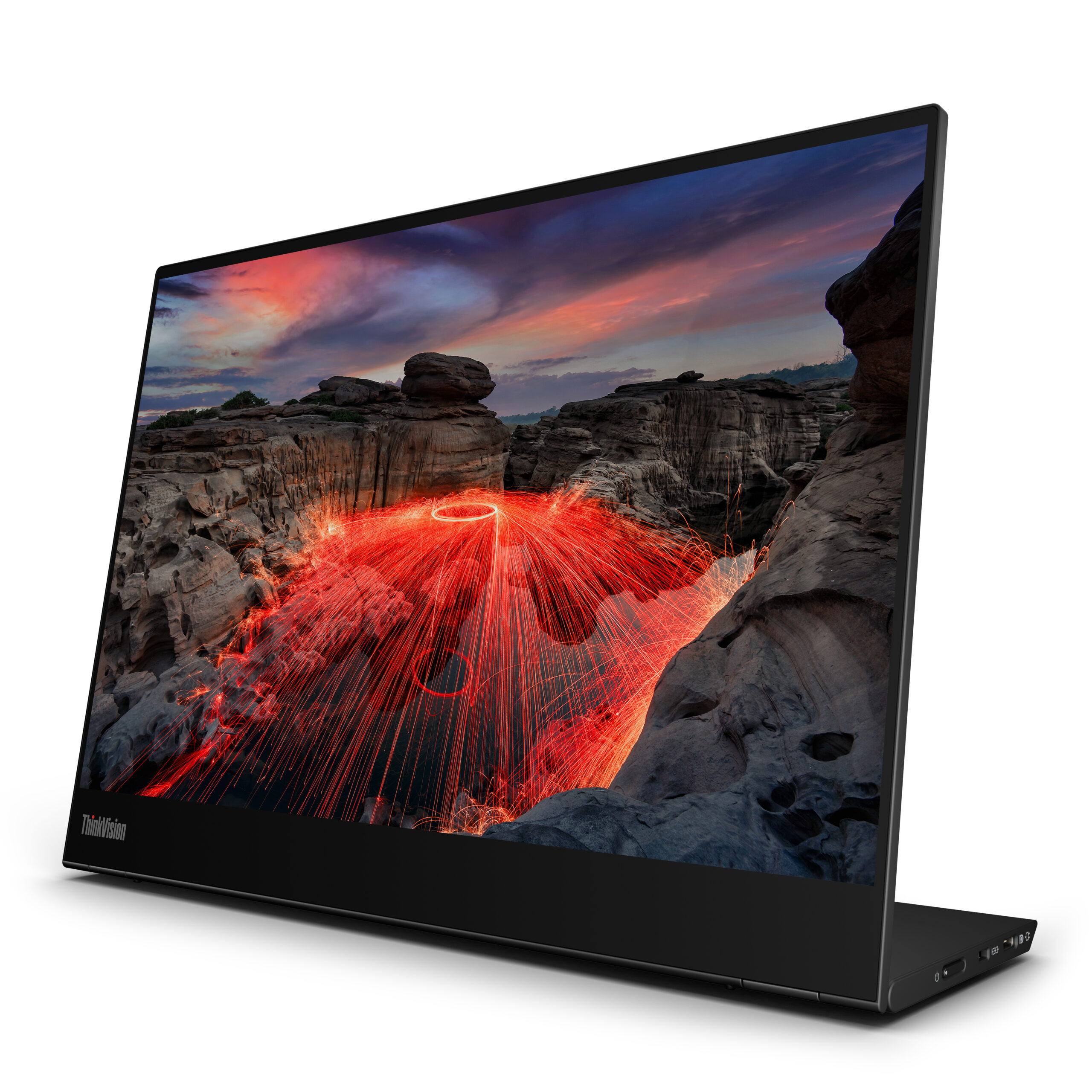 Lenovo Monitor LED ThinkVision M14t G2 14" 2240 x 1400 16:10 4/6ms 60Hz Negru, 63FDUAT6WL - imagine 3