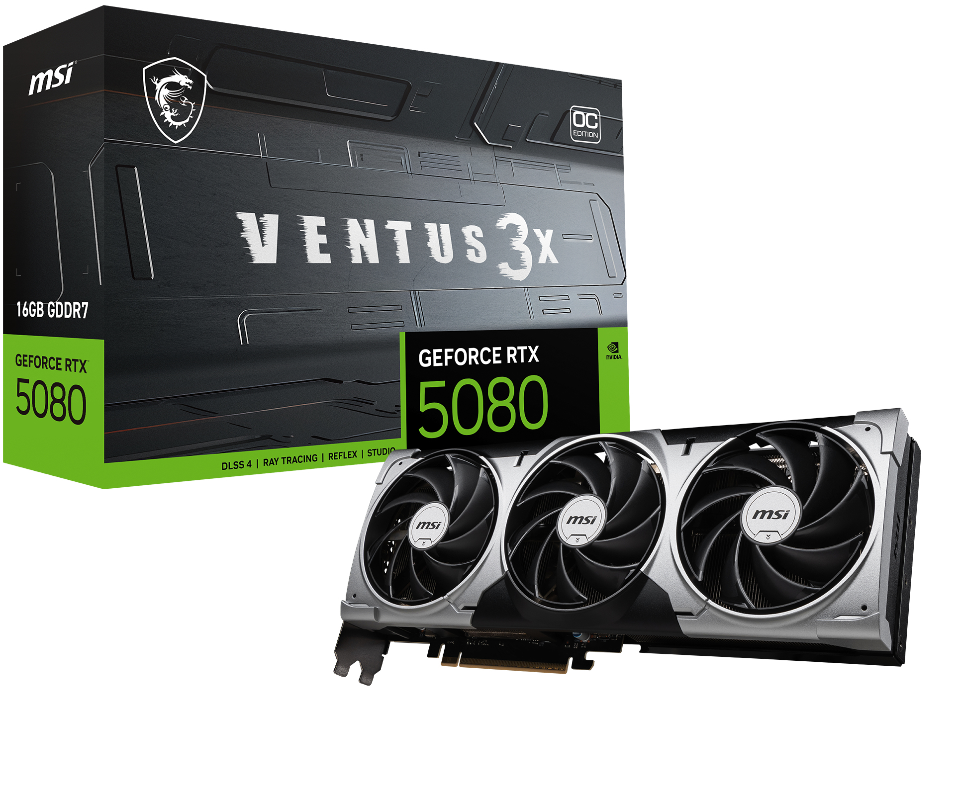 MSI, GeForce RTX 5080 16G VENTUS 3X OC