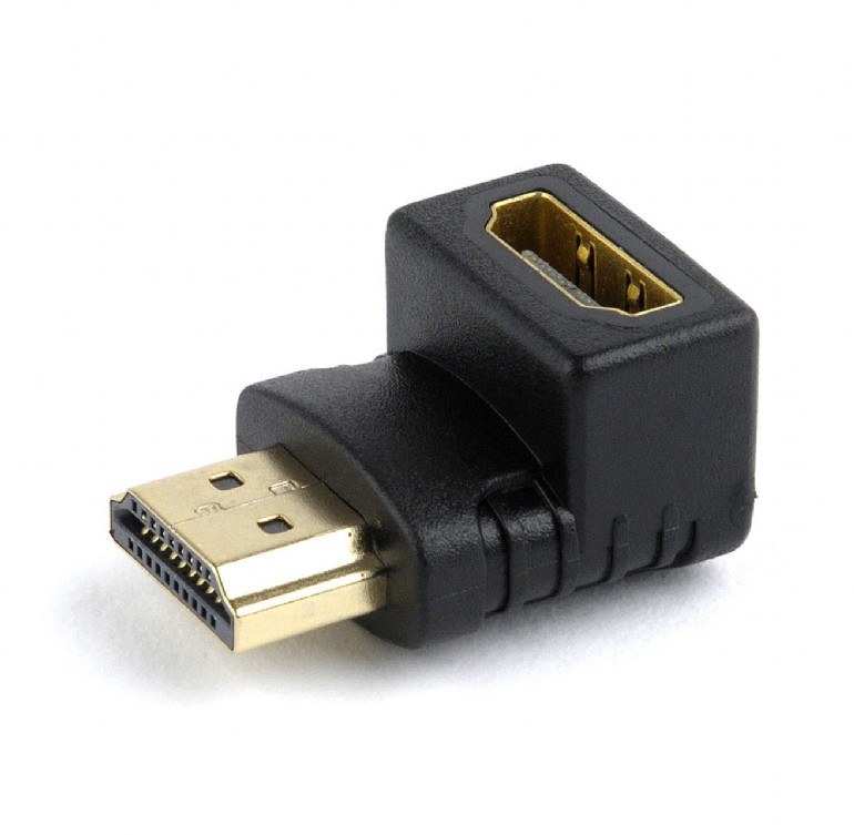 Gembird ADAPTOR video, adaptor HDMI (T) la HDMI (M), 90 grade, negru, A-HDMI90-FML