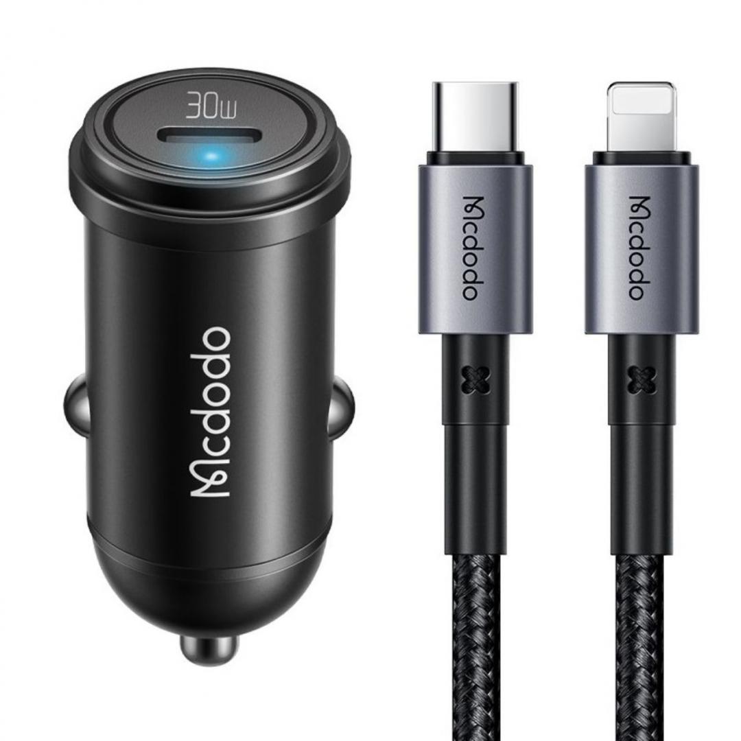 MCDODO Incarcator Auto, 30W, 1 port, Negru, CC-7492