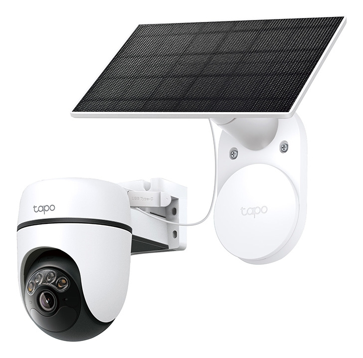 Tp-Link CAMERA IP + PANOU SOLAR, wireless, turret, pt.exterior, dist. IR 9 m, tip, Tapo C610 KIT - imagine 2