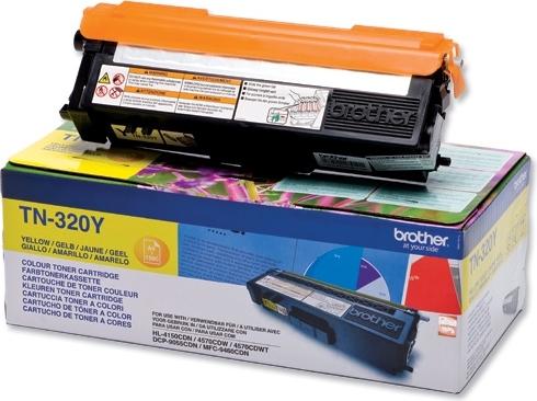 BROTHER Toner Original Yellow pentru HL-4140|4150|4570|DCP-9270|9055|MFC-9970|9460, 1.5K, TN320Y