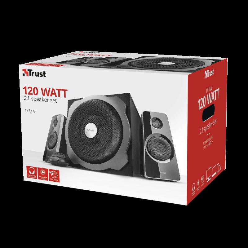 TRUST Boxe Stereo Tytan 2.1 Speaker Set - black, TR-19019 - imagine 6