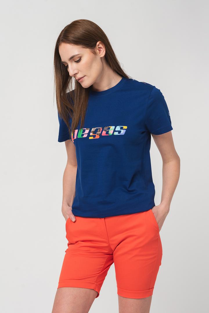 PEGAS TRICOU LOGO MULTICOLOR FEMEI ROYAL BLUE-L, PS2122-01-1-LMR-L