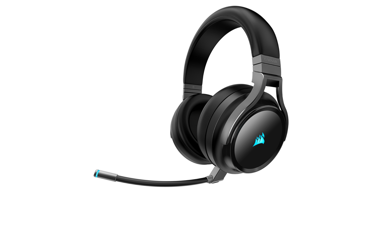 Corsair CASTI, Virtuoso RGB, wireless, cu fir, gaming, utilizare multimedia, mic pe, CA-9011185-EU
