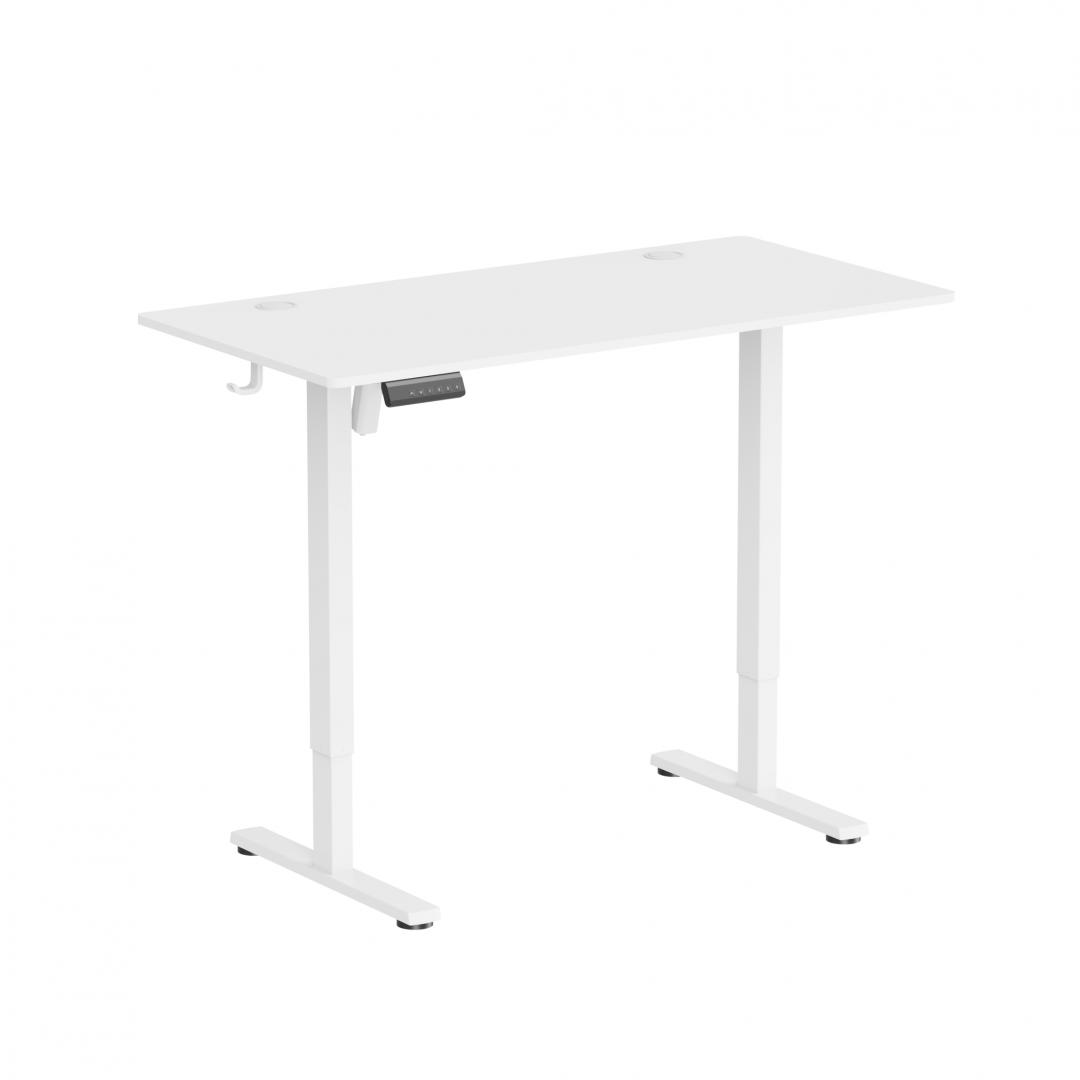 SERIOUX Birou Ascend cu reglare inaltime electric, alb, 1200x600x730~1180 mm, SRXO-ASCEND-WHS