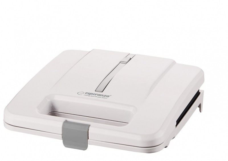 Esperanza Prajitor de paine tip Sandwich maker Parmigiano 1000W Alb, EKT010W