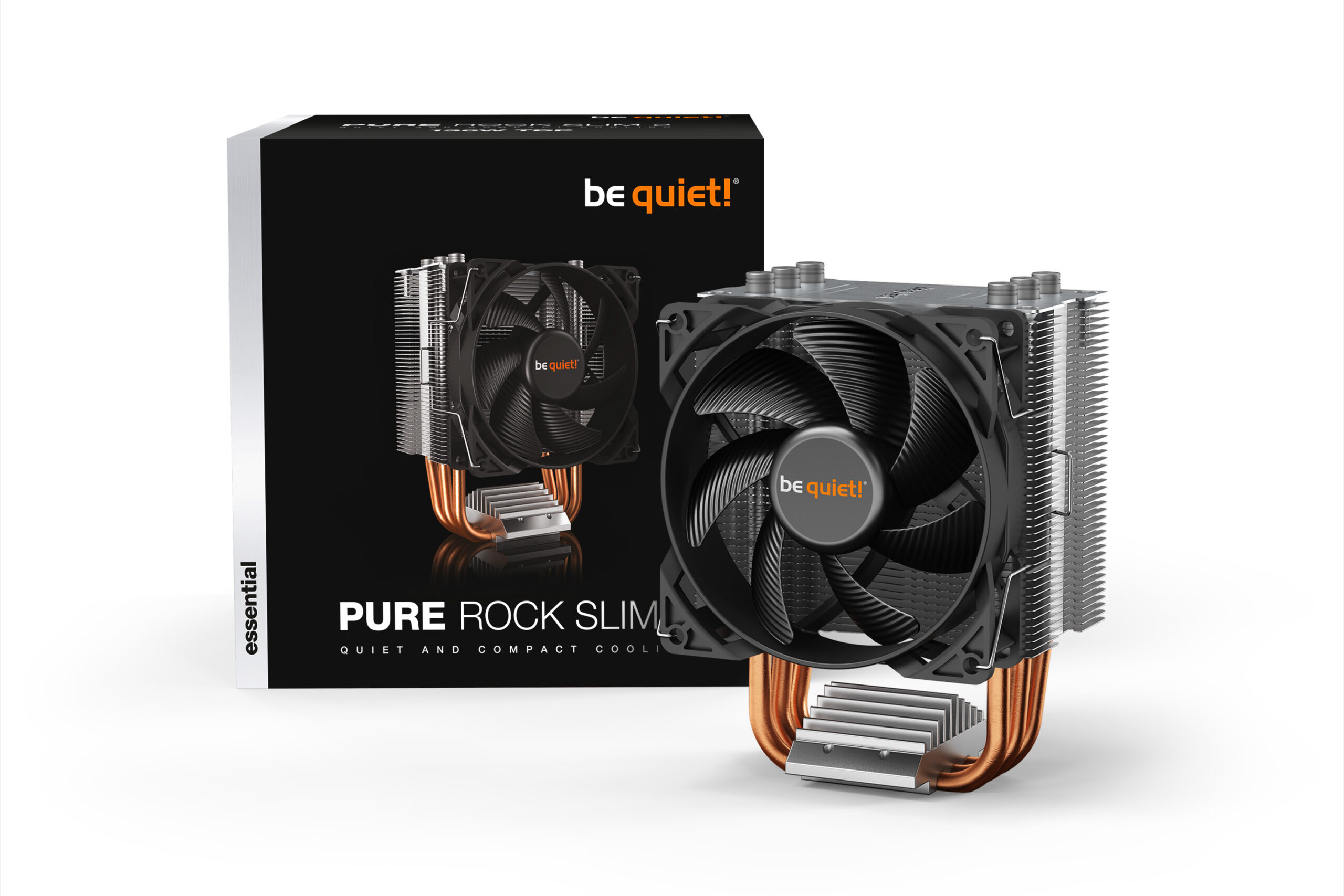 Be Quiet COOLER Pure Rock Slim 2,racire aer, Ø6 mm×3 pcs heatpipe, skt. Intel LGA, BK030 - imagine 5