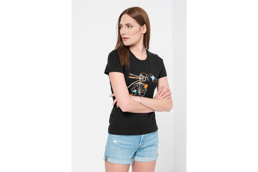 PEGAS TSHIRT CASUAL F BICICLETA COLOR BLACK-L, PS2122-01-1-0BC-L