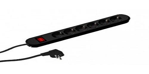 BACHMANN Prelungitor SMART 6xCEE7/3 PC, cu intrerupator, lungime cablu 3 m, H05VV-F, BM-381.151K