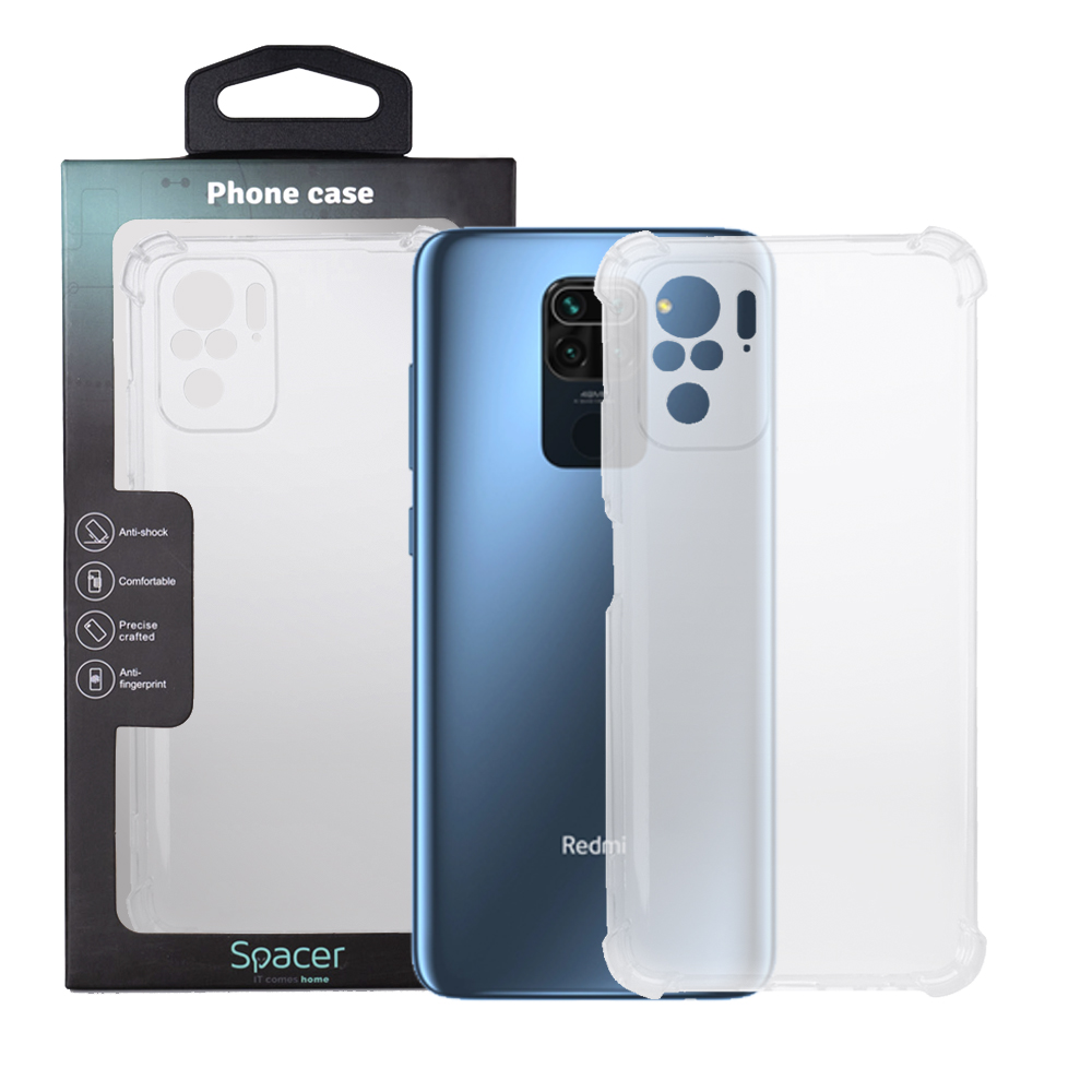 SPACER Husa Xiaomi Redmi Note 10 S, transparenta, grosime 1.5mm, protectie, SPPC-XI-RM-N10S-CLR