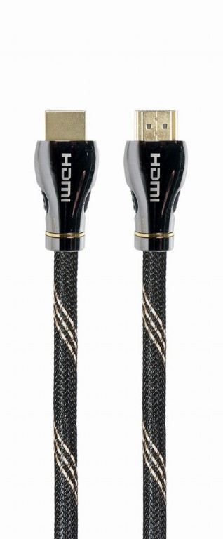 Gembird CABLU video, HDMI (T) la HDMI (T), 3m, HDMI 2.1, premium, conectori auriti, CCBP-HDMI8K-3M