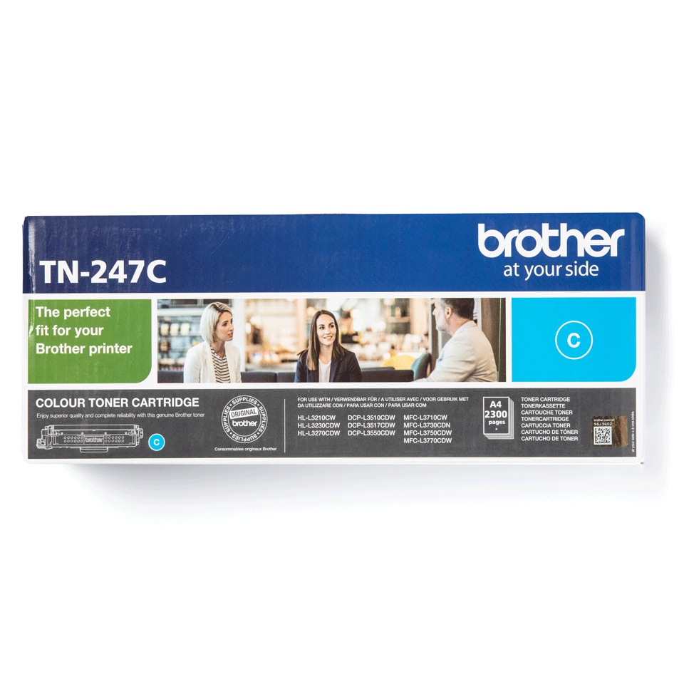 BROTHER Toner Original Cyan pentru HL-L3210|L3270|DCP-L3510|L3550|MFC-L3730|L3770, 2.3K, TN247C