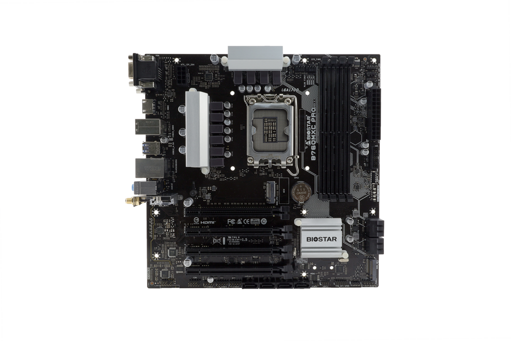 BIOSTAR Placa de baza, skt. LGA 1700, chipset Intel B760, mATX, 4 x DDR5 max. 256 GB, B760MXC PRO - imagine 2